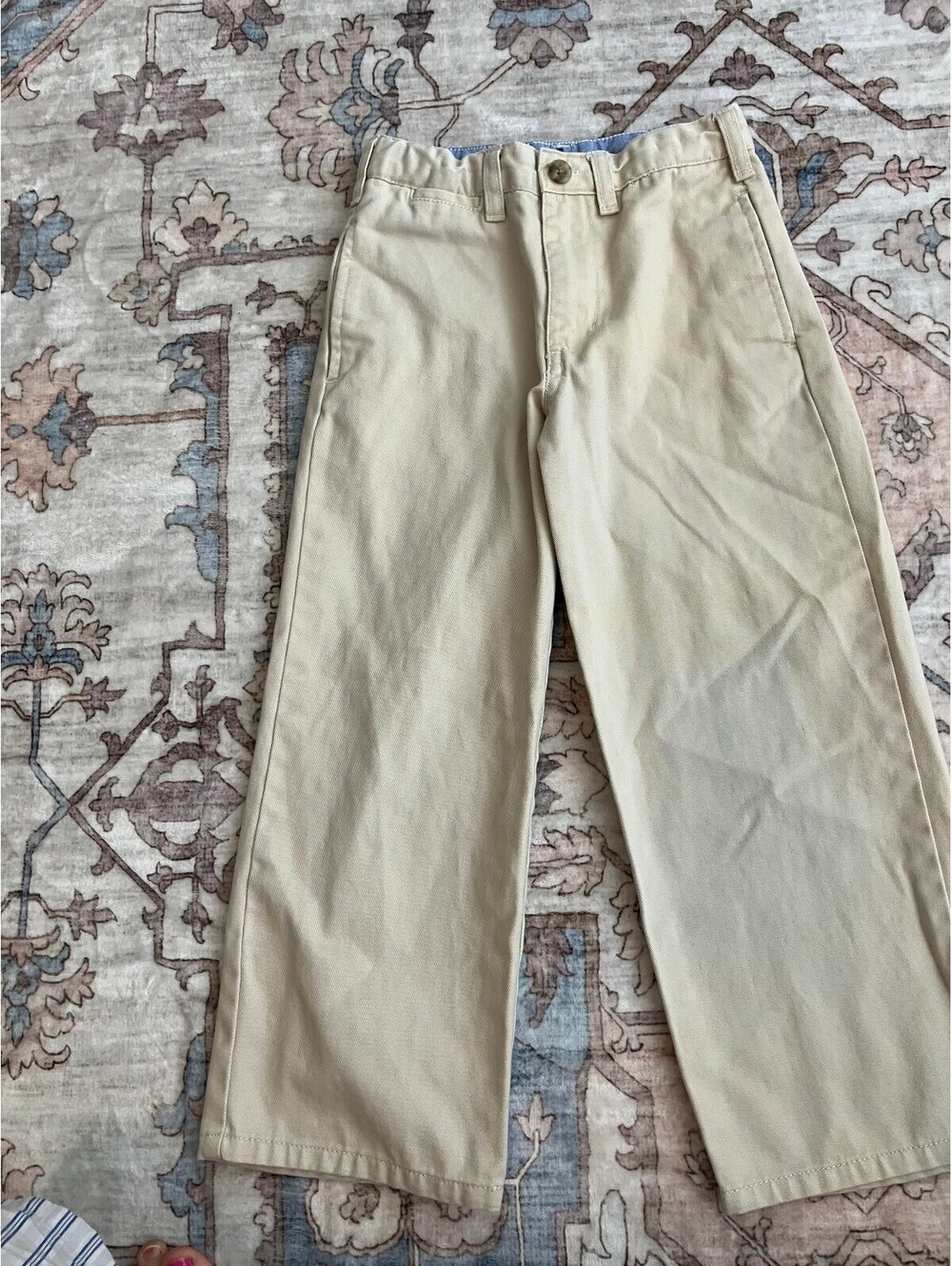Baby Gap Toddler 5 Years Khaki Chino Trousers Flat Front Adjustable Waist